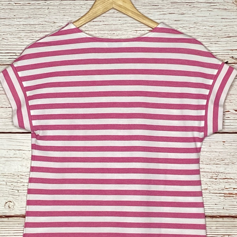 Vineyard Vines Knit Stripe Swing Dress In Pink and White Sz XXS - Picture 11 of 15